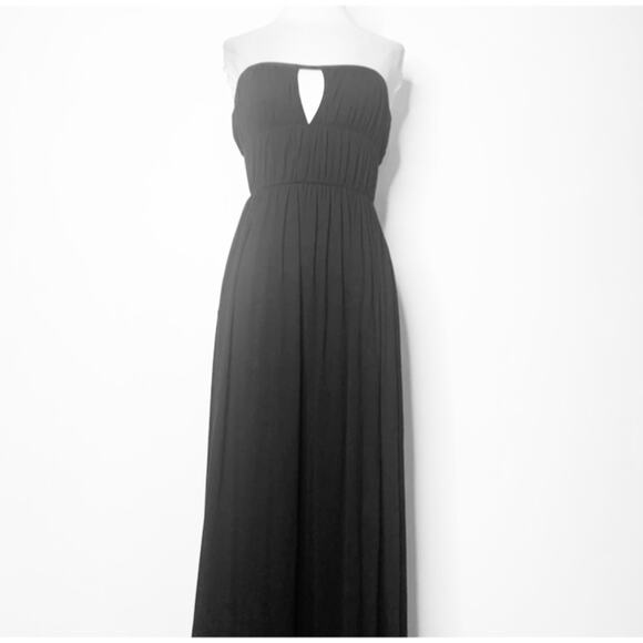 Rachel Pally strapless cut out  black maxi dress sz S small - Picture 1 of 6